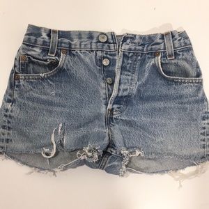 Levi’s Distressed denim shorts size 23